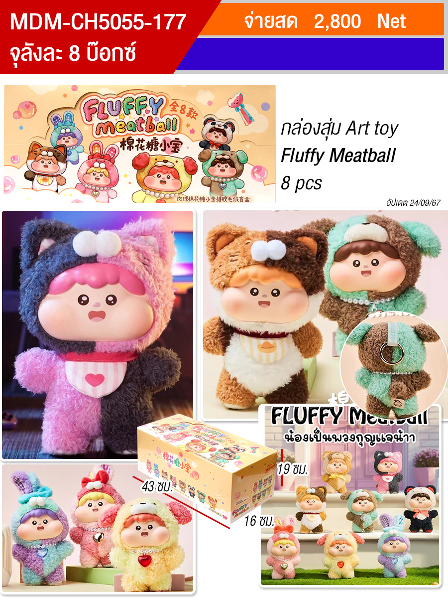 โมเดล Fluffy Meatball  HT จุลังละ 8 กล่อง