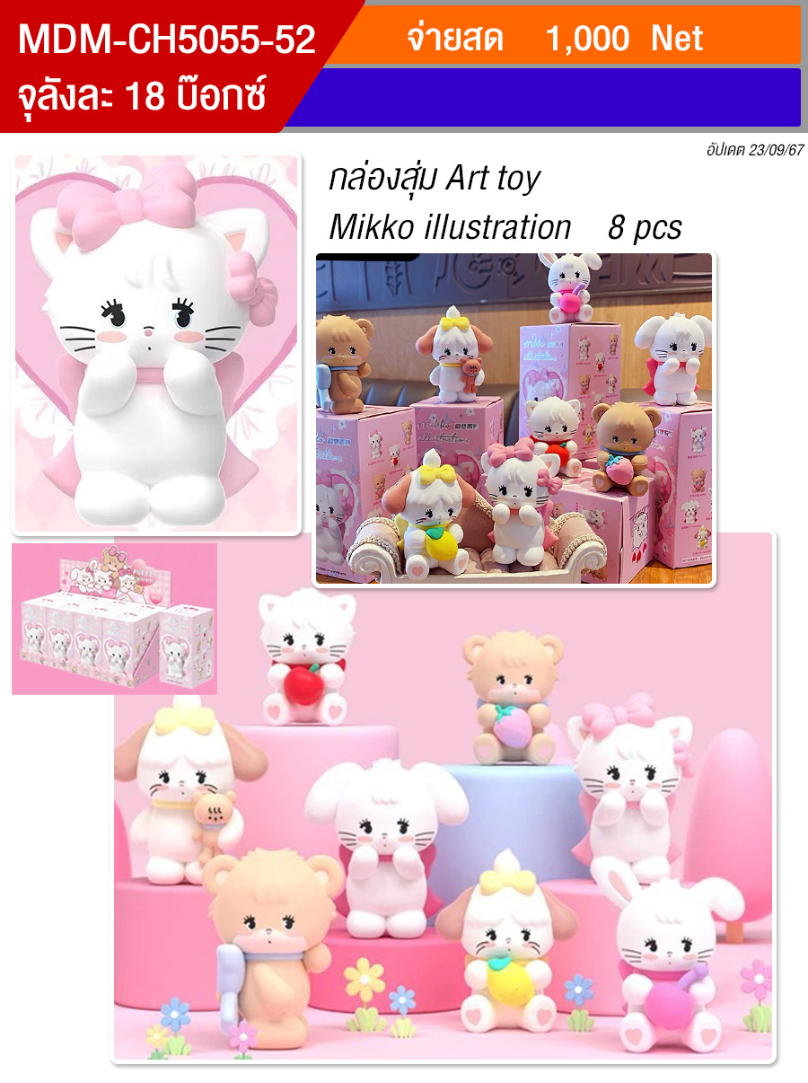 โมเดล Mikko illustrations HT จุลังละ 18 กล่อง