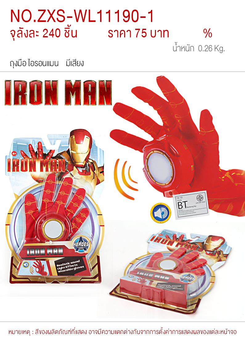 ถุงมือเหล็ก YUSH จุลังละ 240 ชิ้น