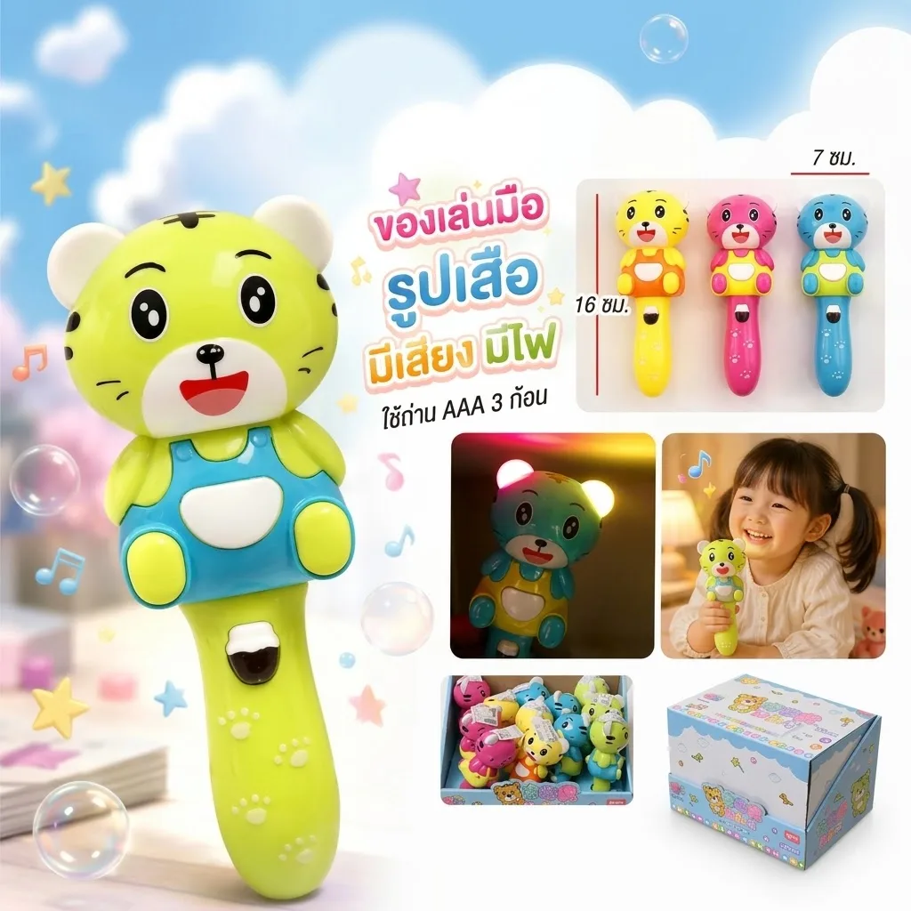 ของเล่นถือ รูปเสือ YUMW จุลังละ 240 ชิ้น